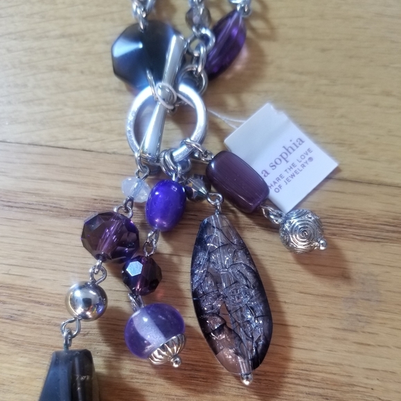 Lia Sophia Jewelry - ⚠️NWT- Lia Sophia Violet Hour Toggle Necklace